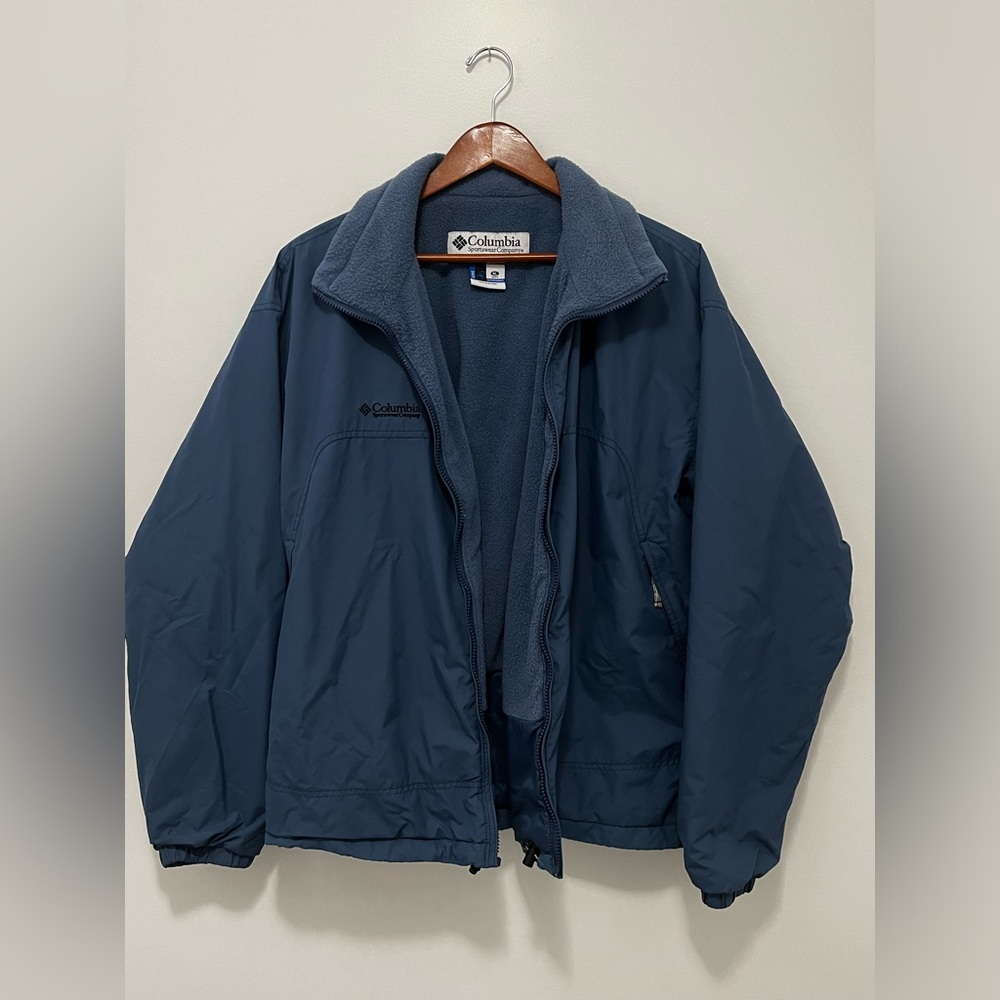 Columbia Full Zip Windbreaker Jacket Men’s XL